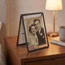 Double Picture Metal Frame | Multipurpose Rustic Photo Holder  | 5" x 7"