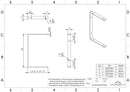 Metal C Bracket for Double Shelves