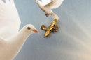 Dove Gold Lapel Pin