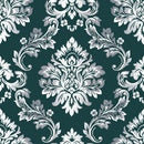 Dark Green Vintage Wallpaper