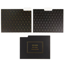 Dream Big File Folder Set in Black | 6 File Folders in Motivational Designs