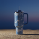 Dreamy Clouds 40 oz Stainless Steel Insulated Handle Tumbler | XL Size with Straw