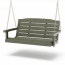 SimplyPoly 5 Foot Amish Made Classic Recycled Plastic Porch Swing, Tudor Brown