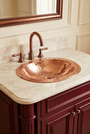 Silver Brass Drop-in Sink