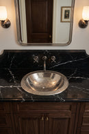 Silver Brass Drop-in Sink