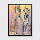 Dual Figures IV - Open Edition Canvas Print