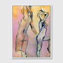 Dual Figures IV - Open Edition Canvas Print