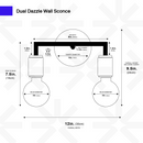 Dual Dazzle Wall Sconce