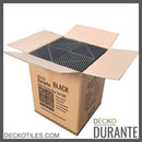 Garage Tile - BLACK - Interlocking PP Flooring - High End Polypropylene | 100% Recyclable | DECKO DURANTE (15.8" x 15.8" x 0.7" tile)