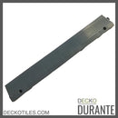 Garage Tile Ramp Edge for Interlocking PP Flooring - High End Polypropylene | 100% Recyclable | DECKO DURANTE (15.8" x 2.4" x 0.7")
