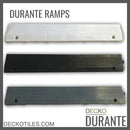 Garage Tile Ramp Edge for Interlocking PP Flooring - High End Polypropylene | 100% Recyclable | DECKO DURANTE (15.8" x 2.4" x 0.7")