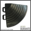 Garage Tile Corner for Interlocking PP Flooring - High End Polypropylene | 100% Recyclable | DECKO DURANTE (2.4" x 2.4" x 0.7")