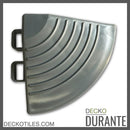 Garage Tile Corner for Interlocking PP Flooring - High End Polypropylene | 100% Recyclable | DECKO DURANTE (2.4" x 2.4" x 0.7")