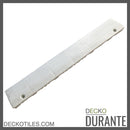 Garage Tile Ramp Edge for Interlocking PP Flooring - High End Polypropylene | 100% Recyclable | DECKO DURANTE (15.8" x 2.4" x 0.7")