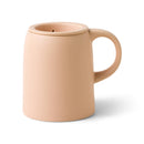 Dusty Tan Blush Ceramic Tea Infuser Mug  | 2-in-1 Tea Steeper Cup | 11 oz
