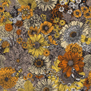 Fashionable Modern Vintage Floral Wallpaper