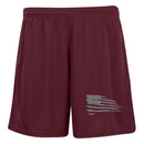 Distressed Flag Ladies' 7 inch Inseam Training Shorts