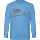 Distressed Flag Kids Zone Long Sleeve Tee