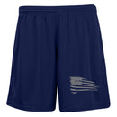 Distressed Flag Ladies' 7 inch Inseam Training Shorts