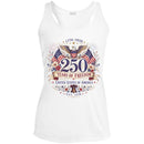 Ladies Performance Racerback Tank Top 250 Years of Freedom