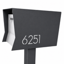 Retrobox-2.0 in TEXTURED GRAY METALLIC - Modern Mailbox