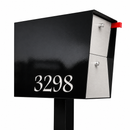 UpTown Box Locking Package Dropbox  in TEXTURED MATT  BLACK - Modern Mailbox