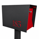 Uptown Box-2.0 in TEXTURED MATT JET BLACK - Modern Mailbox