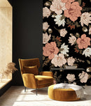 Modish Modern Dark Floral Modern Wallpaper