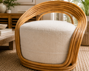 Natural Rattan Retro Lounge Chair
