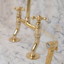 Unlacquered Brass Curved Legs kitchen Faucet
