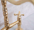 Timeless Unlacquered Brass Bridge Faucet for Classic Elegance