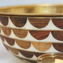 Walnut Wood & Brass Vessel Sink - Handcrafted Vessel Sink