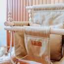 Indoor High Back Baby Swing-Khaki
