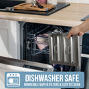 30" Range Hood Insert, Stainless Steel Kitchen Vent Hood with Dimmable LED Lights, 600CFM - NX-E90-30