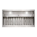 36" Range Hood Insert, Stainless Steel Kitchen Vent Hood with Dimmable LED Lights, 600CFM - NX-E90-36