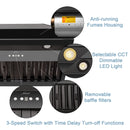 36" Range Hood Insert, Stainless Steel Kitchen Vent Hood with Dimmable LED Lights, 600CFM - NX-E90-36-MB