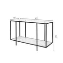 Sattledt Clear Console Table