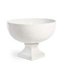 Lovecup Glazed White Ceramic Footed Bowl L734