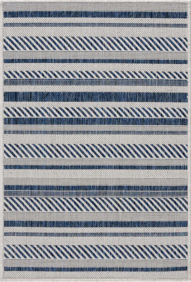 Olin White&Blue Performance Rug