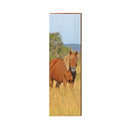 Assateague Horse Sign | Real Art Print on Wood