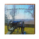 Fredericksburg & Spotsylvania Cannon Sign | Real Art Print on Wood