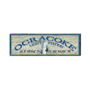 Ocracoke Lighthouse Latitude Longitude | Real Art Print on Wood