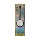 Banjo Study Sign | Real Art Print on Wood