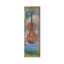 Fiddle Study Sign | Real Art Print on Wood
