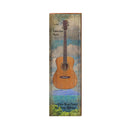 Guitar Study Sign | Real Art Print on Wood