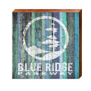 Blue Ridge Parkway Logo Sign | Real Art Print on Wood