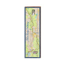 Blue Ridge Parkway Map Sign | Real Art Print on Wood