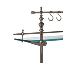 Lovecup Black Marble and Iron Bistro Rack L187