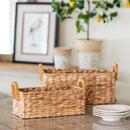 Lovecup Woven Water Hyacinth Rectangle Storage Basket L617