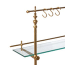 Lovecup White Marble and Brass Bistro Rack L057